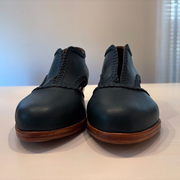 Bali Elf Women's Spirit Walker Handmade Hunter Green Leather Ankle Booties Sz 10 - Picture 5 of 10